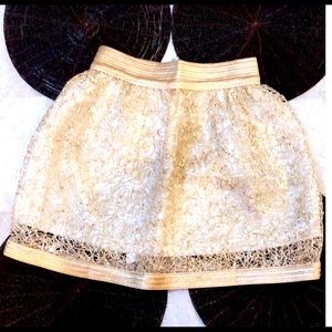 New!! Beautiful gold color sequins mini skirt